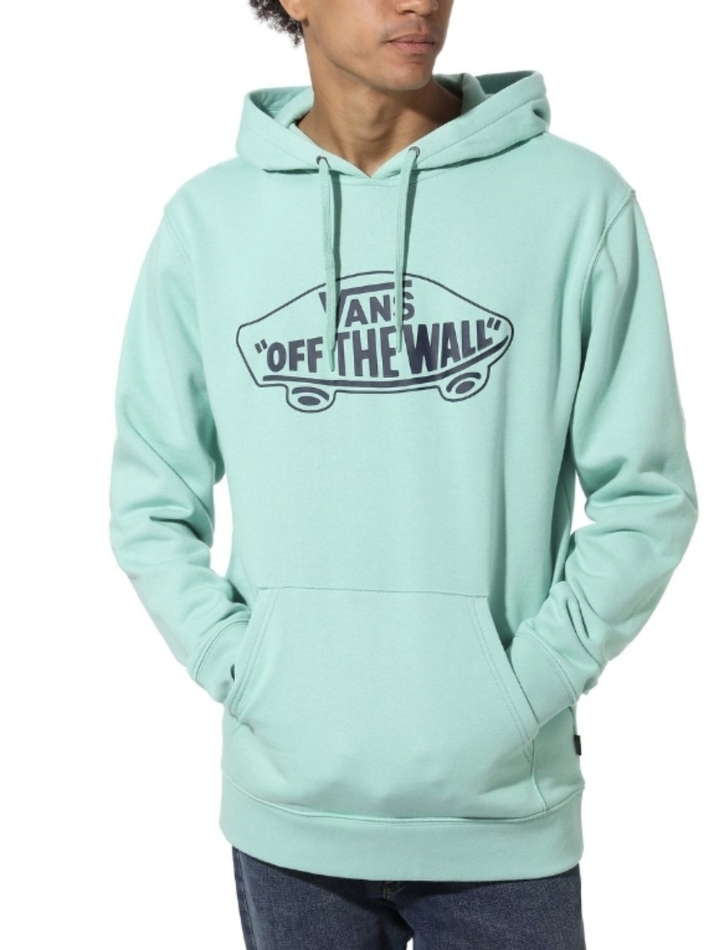 Vans Off The Wall Hoodie Sweatshirt Dusty Jade Mens Size M